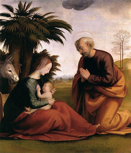 Fra Bartolomeo The Rest on The Flight into Egypt Germany oil painting art